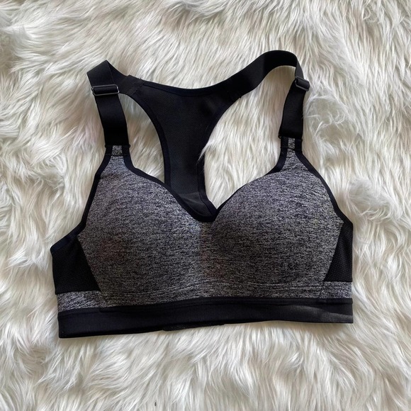 Victoria's Secret Other - Victoria Secret VSX Sport Sports Bra 32B pullover heathered gray criss cross